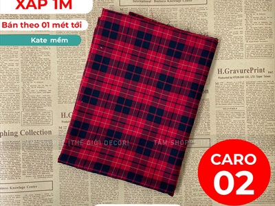 Vải sọc Caro Decor Noel nhiều kiểu [Đa dạng] Khổ 150cm PK-VAI-13